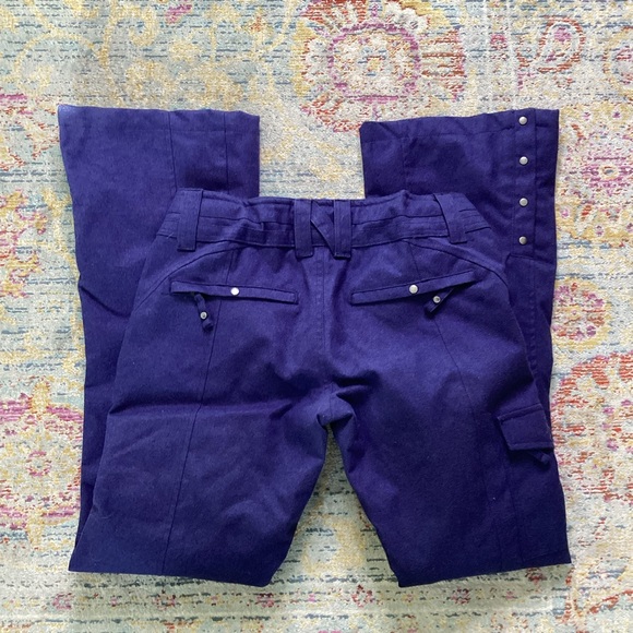 Nomis Guru Snowpants Darkest Blue Wool Waterproof Snowboard Ski Insulated Slim - Picture 7 of 11